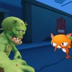 PLay Angry Cat Run Zombies Alley now!