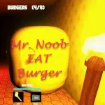 Mr. Noob EAT Burger - free online game