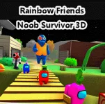 Rainbow Friends: Noob Survivor 3D - free online game