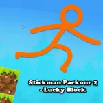 Stickman Parkour 2 - Lucky Block - free online game