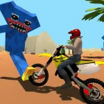 Motoracer vs Huggy - free online game