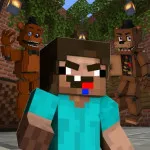 Noob vs 1000 Freddys - free online game