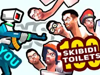 You vs 100 Skibidi Toilets - free online game