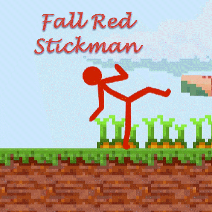 fall red stickman